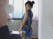 खूबसूरत किशोर चीन cheongsam